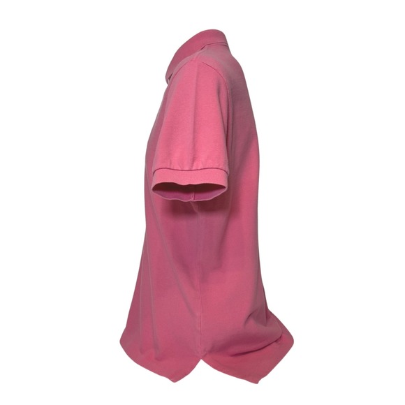 Polo Ralph Lauren Mens Size Medium Pink Short Sleeve Cotton Polo Shirt Blue Pony - Picture 8 of 11